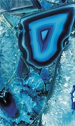 Фреска Ortograf Misto 33247 Фактура флок FLK Флизелин (1,6*2,7) Синий/Бирюзовый, Абстракция-1