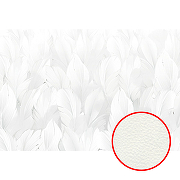 Фреска Ortograf Levity 33386 Фактура флок FLK Флизелин (4*2,7) Белый/Серый, Перья