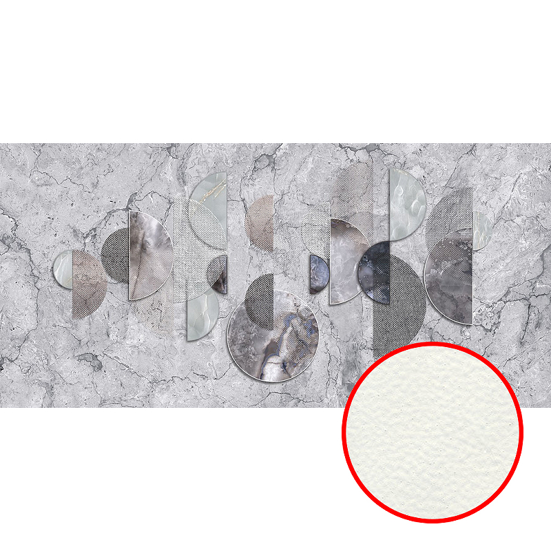 Фреска Ortograf Misto 33976 Фактура флок FLK Флизелин (5*2,4) Серый, Геометрия/Мрамор/Абстракция