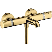 Смеситель для ванны Hansgrohe Ecostat Comfort 13114990 с термостатом Полированное золото