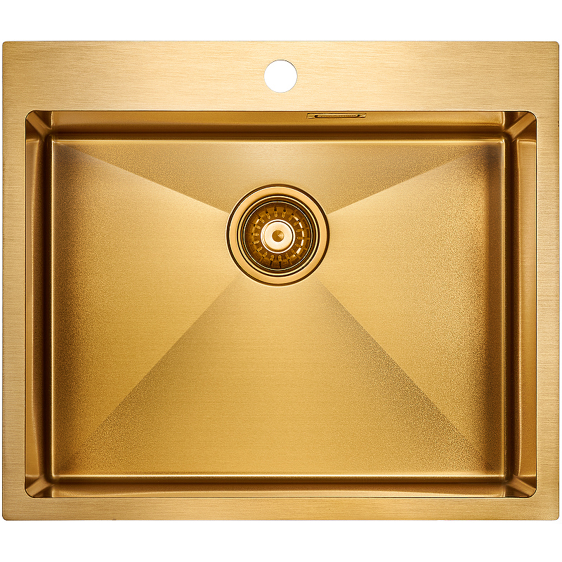 Кухонная мойка Paulmark Isar 59 PM805951-BG Брашированное золото