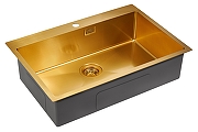 Кухонная мойка Paulmark Saar 75 PM807551-BG Брашированное золото-1