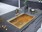 Кухонная мойка Paulmark Saar 75 PM807551-BG Брашированное золото-2
