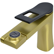 Смеситель для раковины Bronze de Luxe Element EL02XGB Матовое золото Черный-2