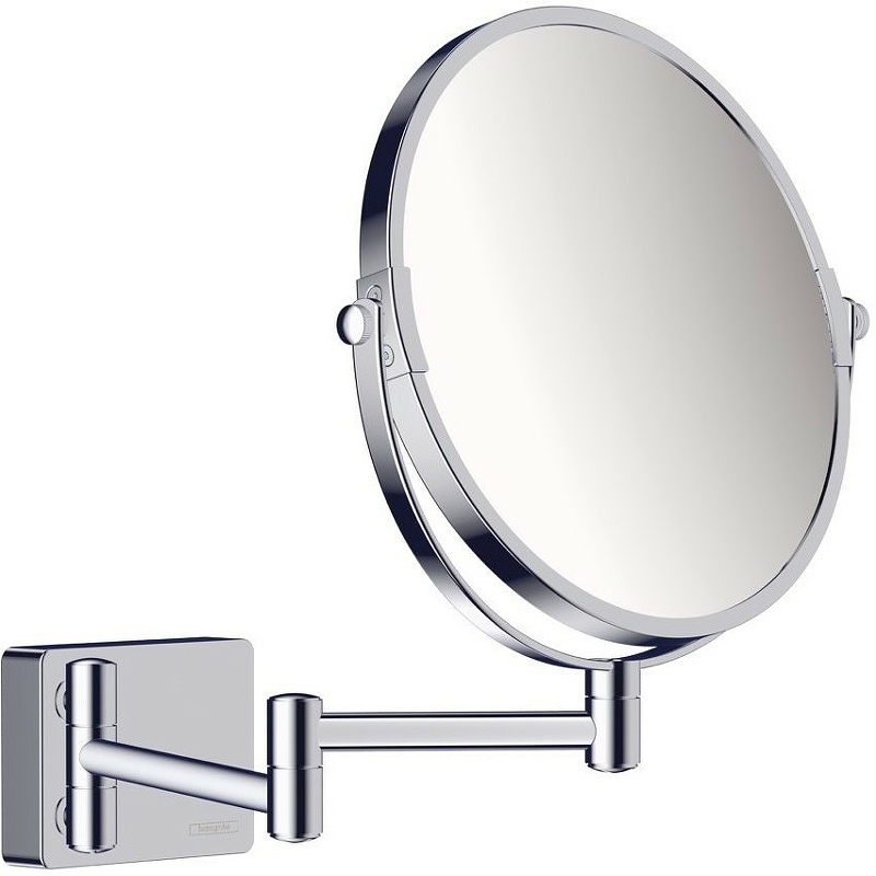 Косметическое зеркало Hansgrohe AddStoris 41791000 с увеличением Хром косметическое зеркало hansgrohe addstoris 41790700 с подсветкой с увеличением белое матовое