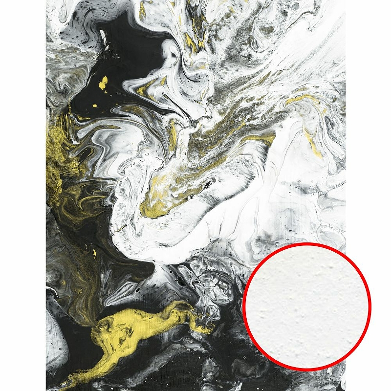Фреска Ortograf Misto 34026 Фактура бархат FX Флизелин (2,3*3) Белый/Черный/Золото, Абстракция