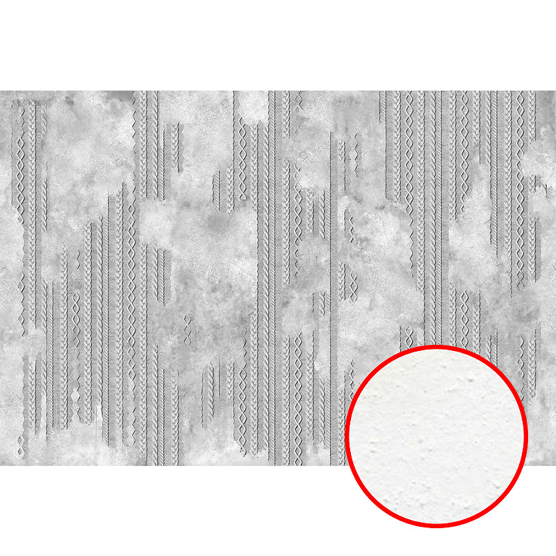 Фреска Ortograf Splendo 31773 Фактура бархат FX Флизелин (4*2,7) Серый, Штукатурка/Полоса