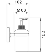 Дозатор для жидкого мыла Haiba HB1927 Хром-1