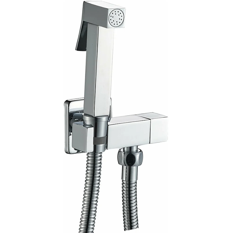 Гигиенический душ с запорным вентилем Haiba HB5502 Хром гигиенический душ grohe bauclassic с запорным вентилем германия