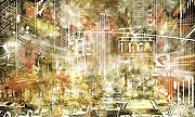 Фреска Ortograf Urban art 33571 Фактура бархат FX Флизелин (5*3) Желтый/Оранжевый, Город/Абстракция-1