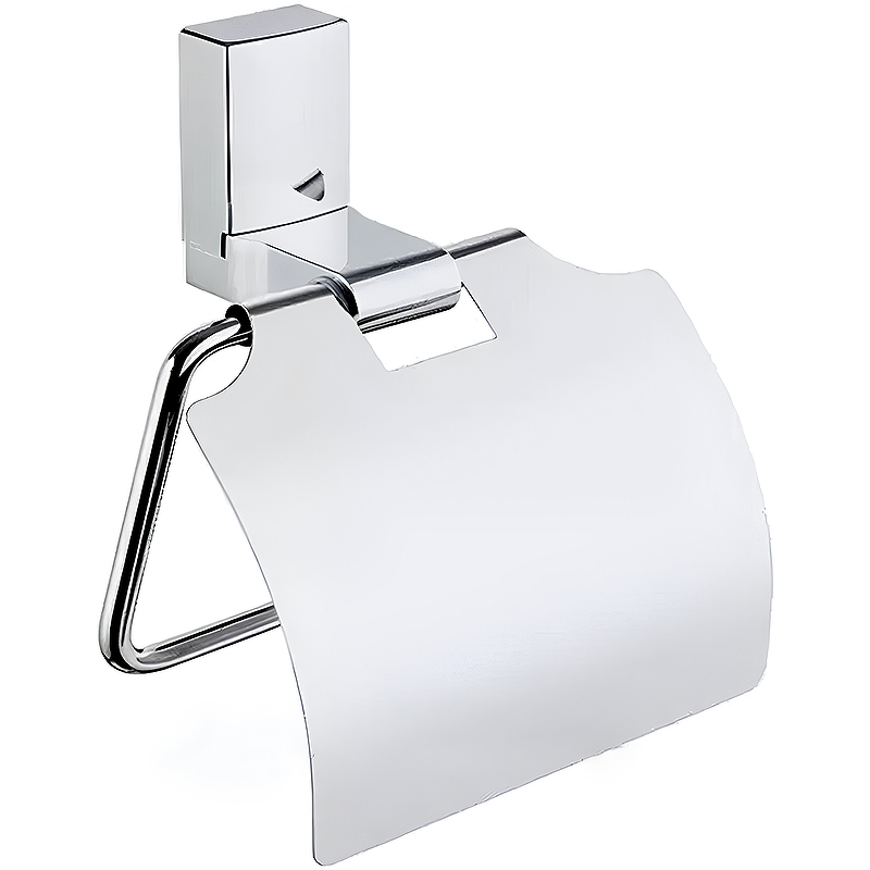 Держатель туалетной бумаги Haiba HB8803 с крышкой Хром держатель туалетной бумаги haiba hb501 с крышкой хром