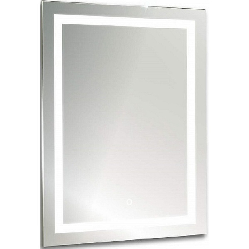 цена Зеркало Azario Рига 60 ФР-00001491 с подсветкой с сенсорным выключателем с подогревом с часами