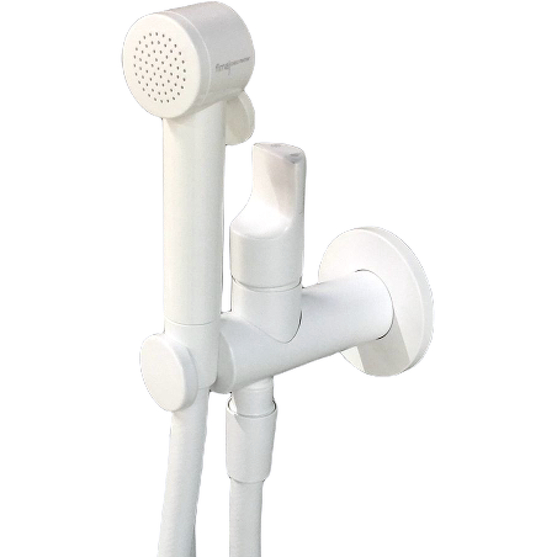 Гигиенический душ со смесителем Fima Carlo Frattini Collettivita F2320/1NBS Белый смеситель для раковины fima carlo frattini fit f3381cr хром