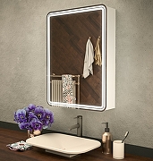 Зеркальный шкаф Azario Adriana 60 R CS00069512 с подсветкой Белый-1