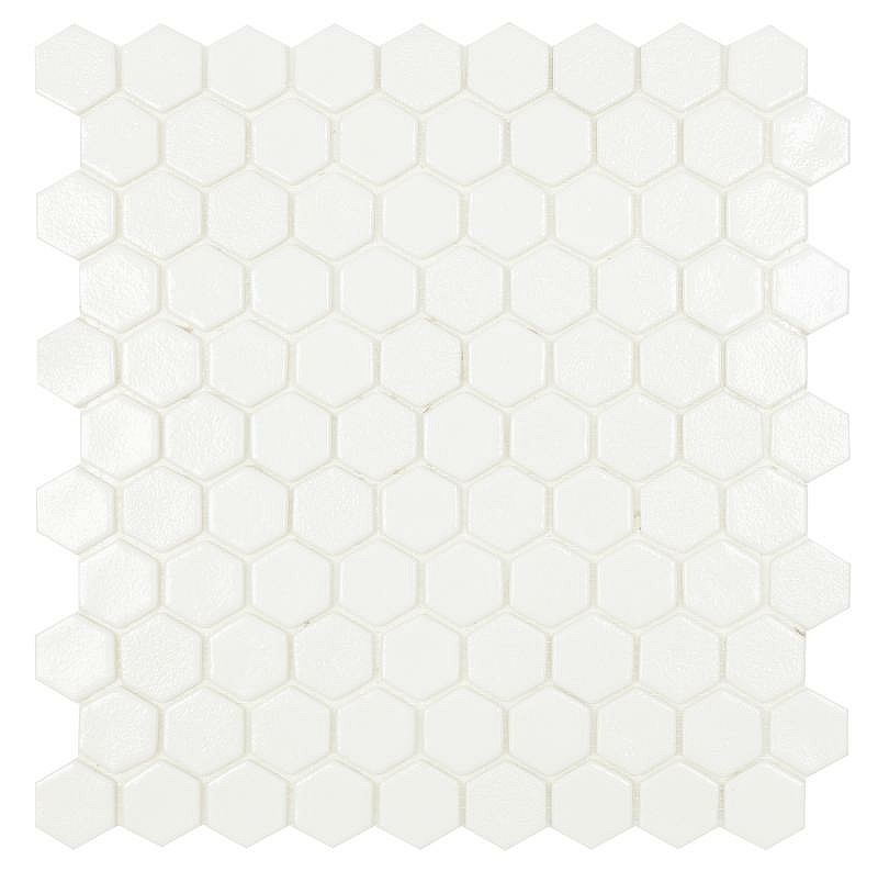 Стеклянная мозаика Vidrepur Antislip Hex № 100 Antid 30,7х31,7 см стеклянная мозаика vidrepur hex diamond 358d черный 30 7х31 7 см
