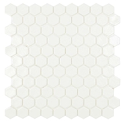 Стеклянная мозаика Vidrepur Antislip Hex № 100 Antid 30,7х31,7 см