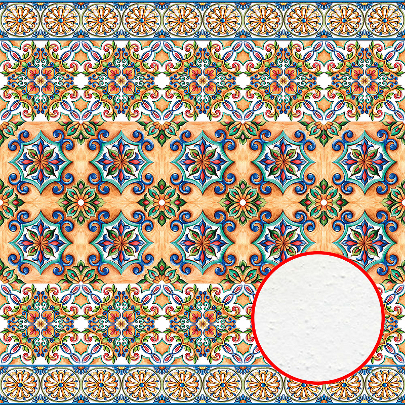 Фреска Ortograf Arabesque 33451 Фактура бархат FX Флизелин (2*2) Разноцветный, Орнамент