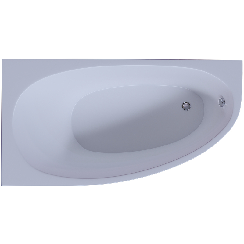 Акриловая ванна Aquatek Eco-friendly Дива 160х90 L DIV160-0000001 без панелей, каркаса и слив-перелива экран акватек eco friendly дива 150 l