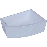 Акриловая ванна Aquatek Оракул 180х125 R ORK180-0000009 без гидромассажа с фронтальной панелью с каркасом (вклеенный) со слив-переливом-1