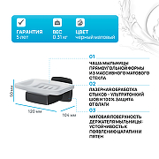 Мыльница AM.PM Gem A9034222 Черная матовая-1