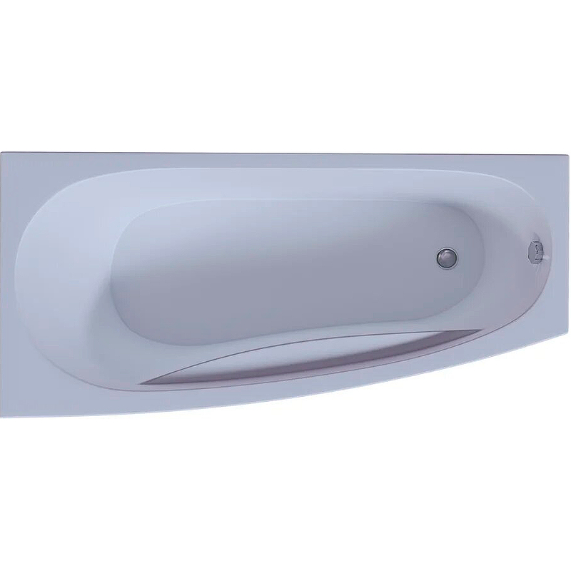 Акриловая ванна Aquatek Пандора 160х75 L PAN160-0000065 без гидромассажа с фронтальной панелью с каркасом (вклеенный) со слив-переливом