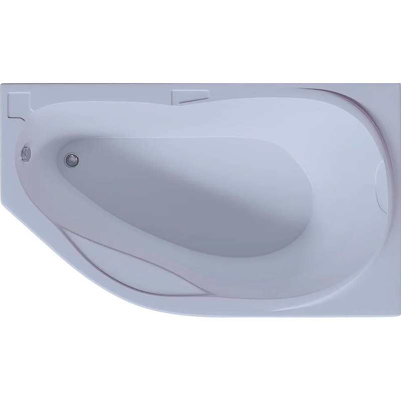 Акриловая ванна Aquatek Таурус 170х100 R TAR170-0000129 без гидромассажа с фронтальной панелью с каркасом (разборный) со слив-переливом экран акватек таурус r