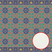Фреска Ortograf Arabesque 33438 Фактура флок FLK Флизелин (2*2) Разноцветный, Орнамент