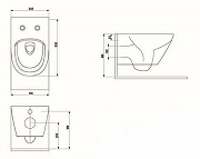 Унитаз beWash Bogen 88303214 подвесной Белый матовый с сиденьем Микролифт-3