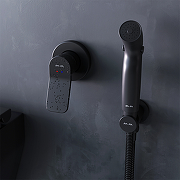 Гигиенический душ со смесителем AM.PM X-Joy F40H85A22 Черный-2