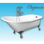 Чугунная ванна Elegansa Schale 170x75 Н0000012 ножки Хром-1