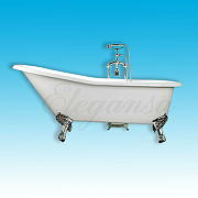 Чугунная ванна Elegansa Schale 170x75 Н0000012 ножки Хром-2