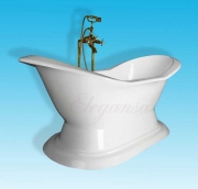 Чугунная ванна Elegansa Diana 180x80 с антискользящим покрытием-3