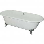 Чугунная ванна Elegansa Gretta 170x75 ножки Хром