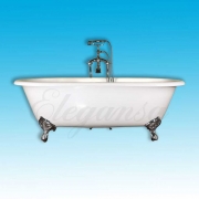 Чугунная ванна Elegansa Gretta 170x75 ножки Хром-1