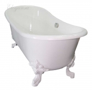 Чугунная ванна Elegansa Nadia 180x80 ножки Белые-1