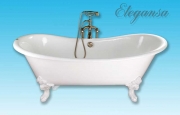 Чугунная ванна Elegansa Nadia 180x80 ножки Белые-2