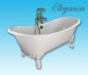 Чугунная ванна Elegansa Nadia 180x80 ножки Белые-3
