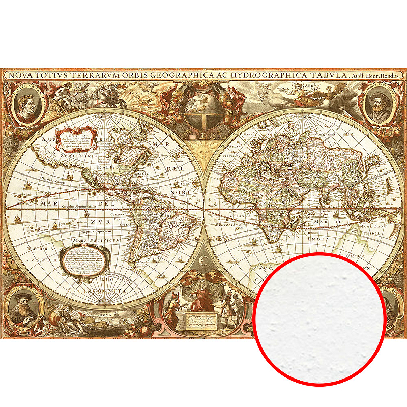 Фреска Ortograf Карты мира 0545 Фактура бархат FX Флизелин (3*2) Коричневый, Карты