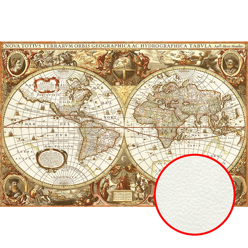 Фреска Ortograf Карты мира 0545 Фактура флок FLK Флизелин (3*2) Коричневый, Карты