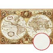 Фреска Ortograf Карты мира 0545 Фактура флок FLK Флизелин (3*2) Коричневый, Карты