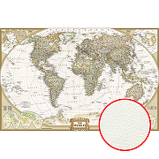 Фреска Ortograf Карты мира 0546 Фактура флок FLK Флизелин (3,55*2,3) Бежевый, Карты