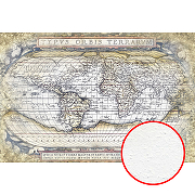 Фреска Ortograf Карты мира 3659 Фактура бархат FX Флизелин (3*2) Бежевый/Серый, Карты