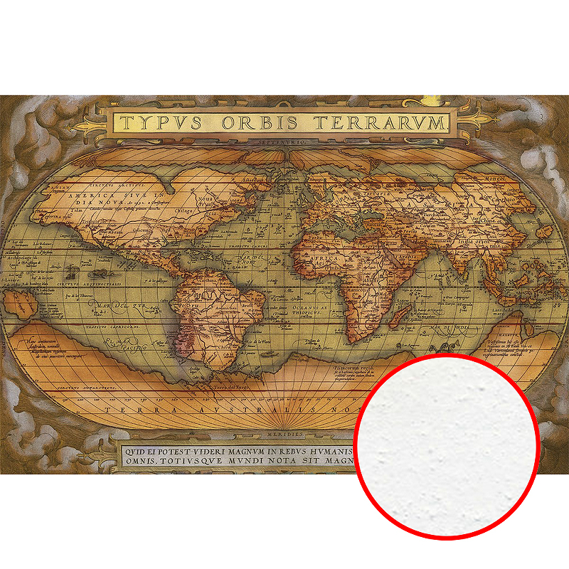 Фреска Ortograf Карты мира 4540 Фактура бархат FX Флизелин (3*2) Коричневый/Оранжевый, Карты
