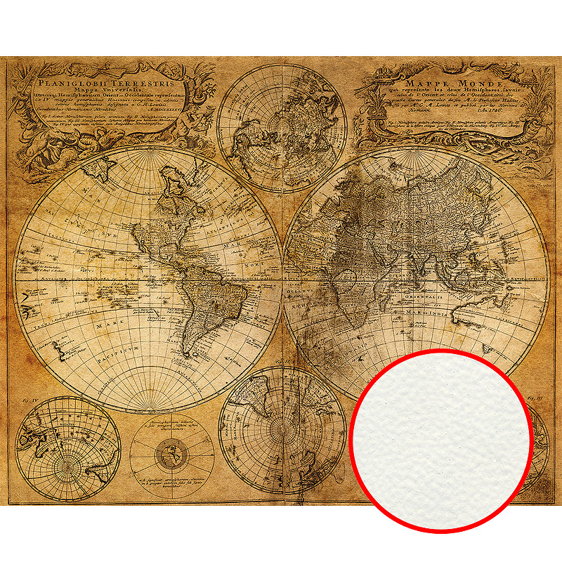 Фреска Ortograf Карты мира 3079 Фактура флок FLK Флизелин (3*2,4) Коричневый, Карты цена и фото