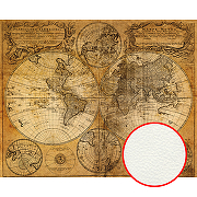 Фреска Ortograf Карты мира 3079 Фактура флок FLK Флизелин (3*2,4) Коричневый, Карты