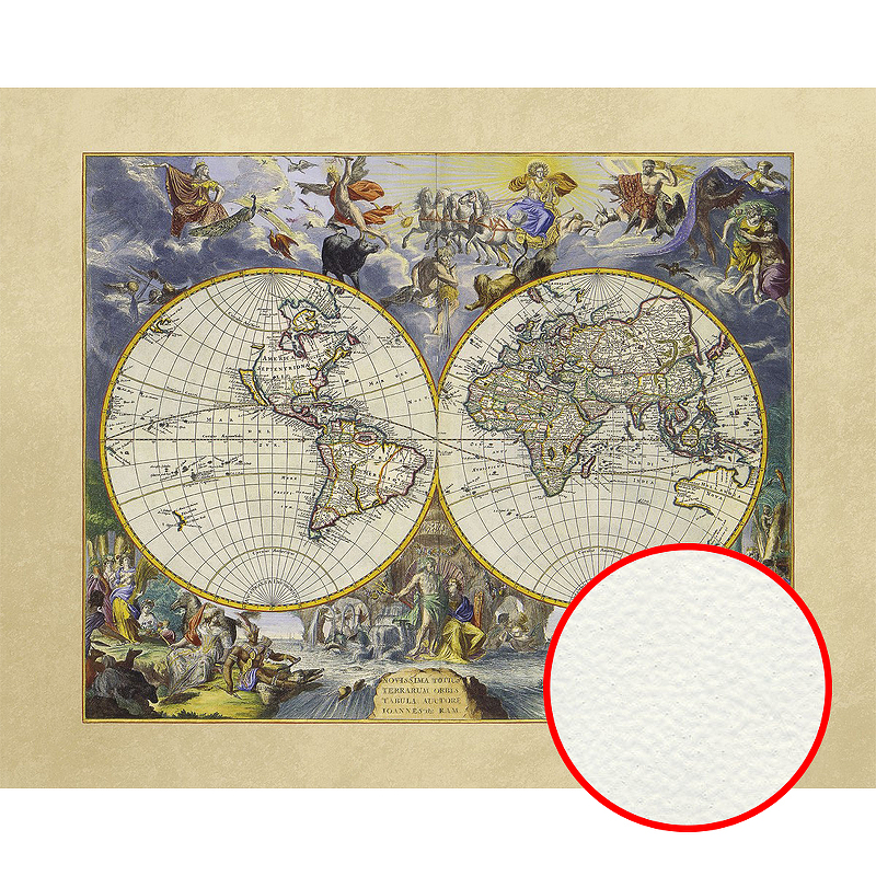 Фреска Ortograf Карты мира 4298 Фактура флок FLK Флизелин (3*2,4) Разноцветный, Карты