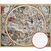 Фреска Ortograf Карты мира 5652 Фактура бархат FX Флизелин (3,2*2,7) Серый/Разноцветный, Карты/Люди