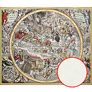 Фреска Ortograf Карты мира 5652 Фактура флок FLK Флизелин (3,2*2,7) Серый/Разноцветный, Карты/Люди