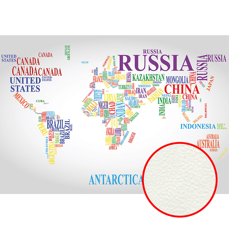 Фреска Ortograf Карты мира 5992 Фактура флок FLK Флизелин (3,9*2,7) Серый/Разноцветный, Карты/Надписи