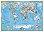 Фреска Ortograf Карты мира 30959 Фактура флок FLK Флизелин (2,8*2) Голубой, Карты-1